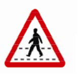 A designated area for pedestrians to cross the road