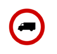 Lorries are not allowed to enter