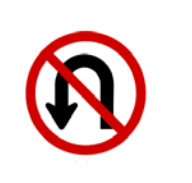 No U-turns allowed
