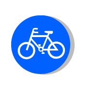 Route for cycles only