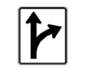 Straight or right turn only