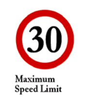 You must drive at a speed lower than the maximum limit mentioned