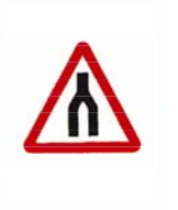 The dual carriageway ends